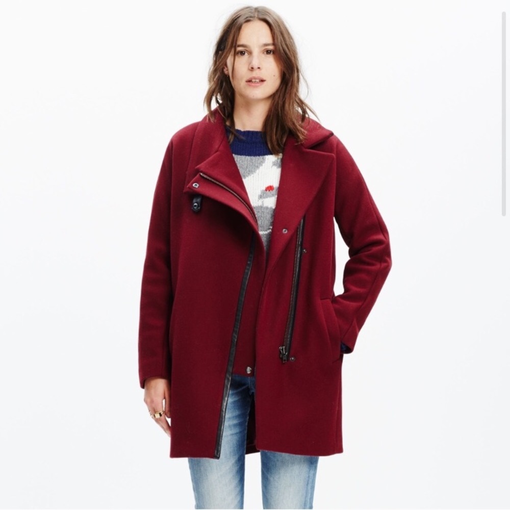 Madewell | slightly damaged red oversized coat